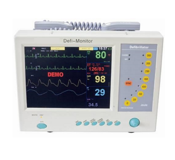 Cardiac Defibrillator Monitor Medical Devices Prototype